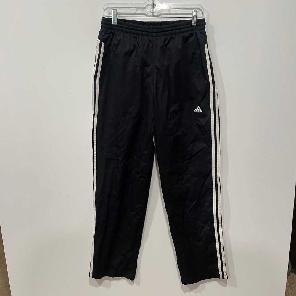 Adidas Men‎ Black ClimaProof Athletic Track Pants Zip Legs Size M